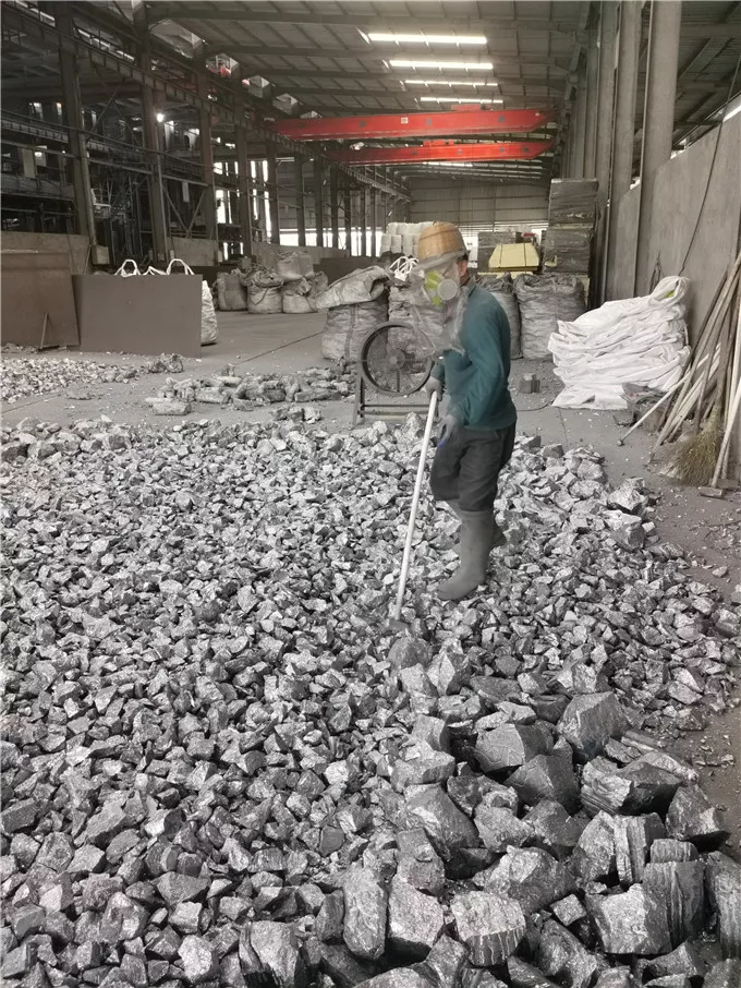 Artificial fine screen crushing